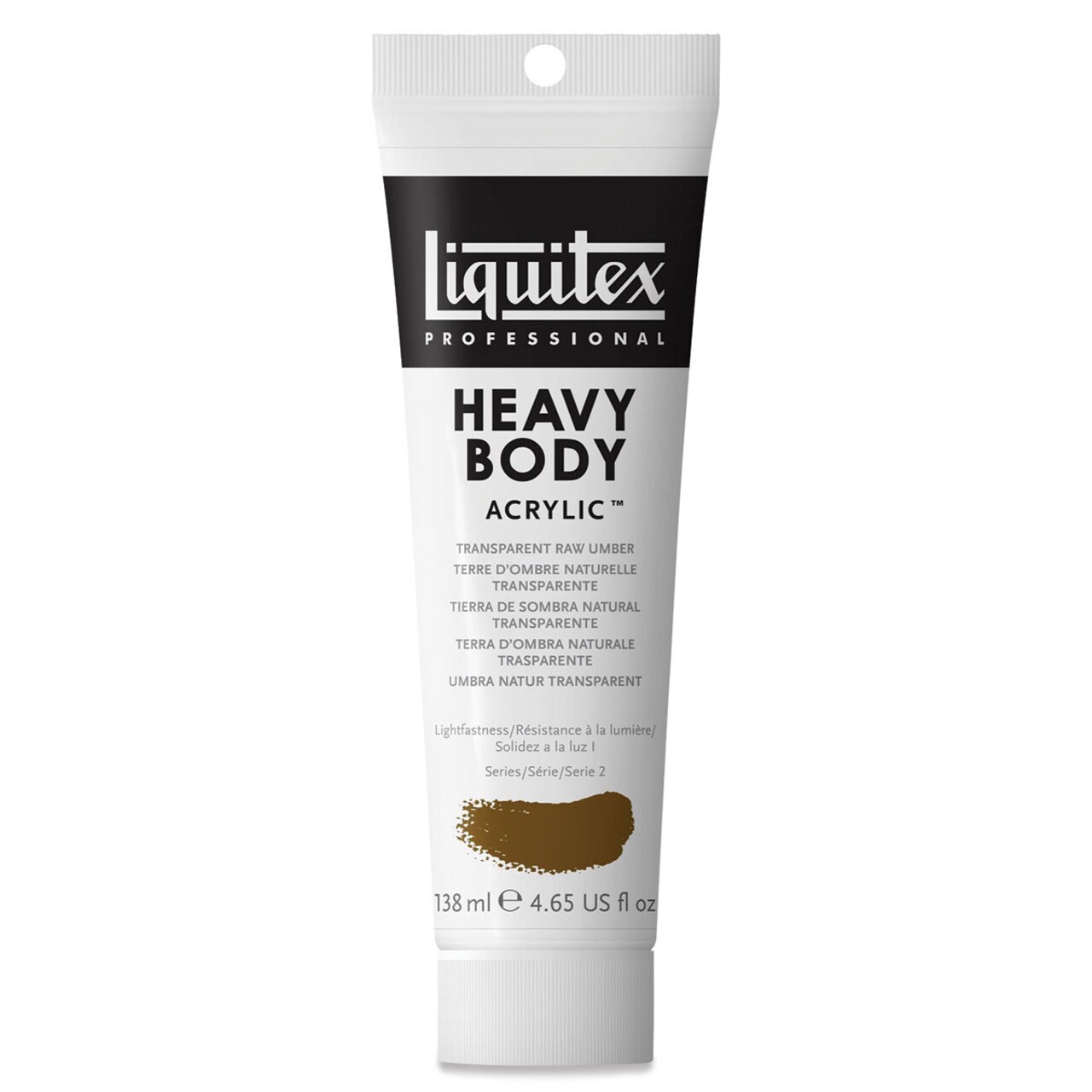 Liquitex Heavy Body Artist Acrylics - Transparent Raw Umber, 4.65 oz Tube